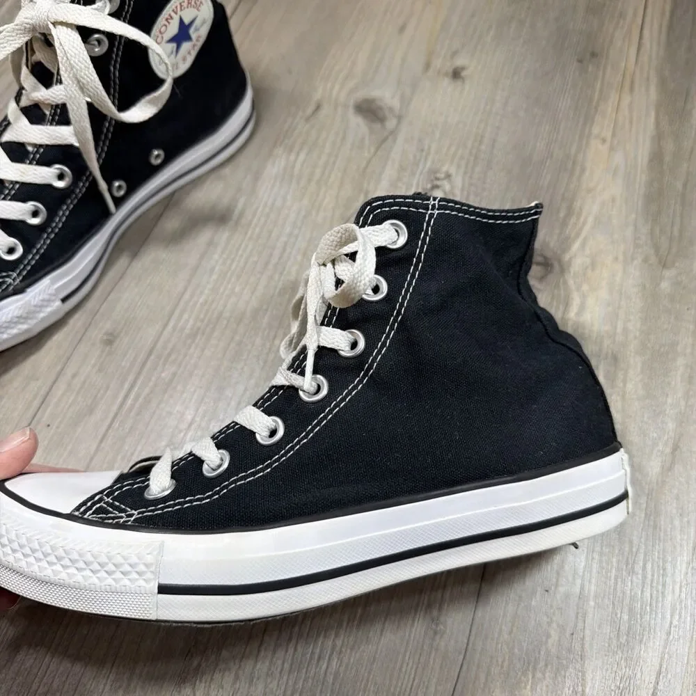 Black Converse Chuck Taylor All Star High Top Unisex Size 5 Men 7 Women Sneakers